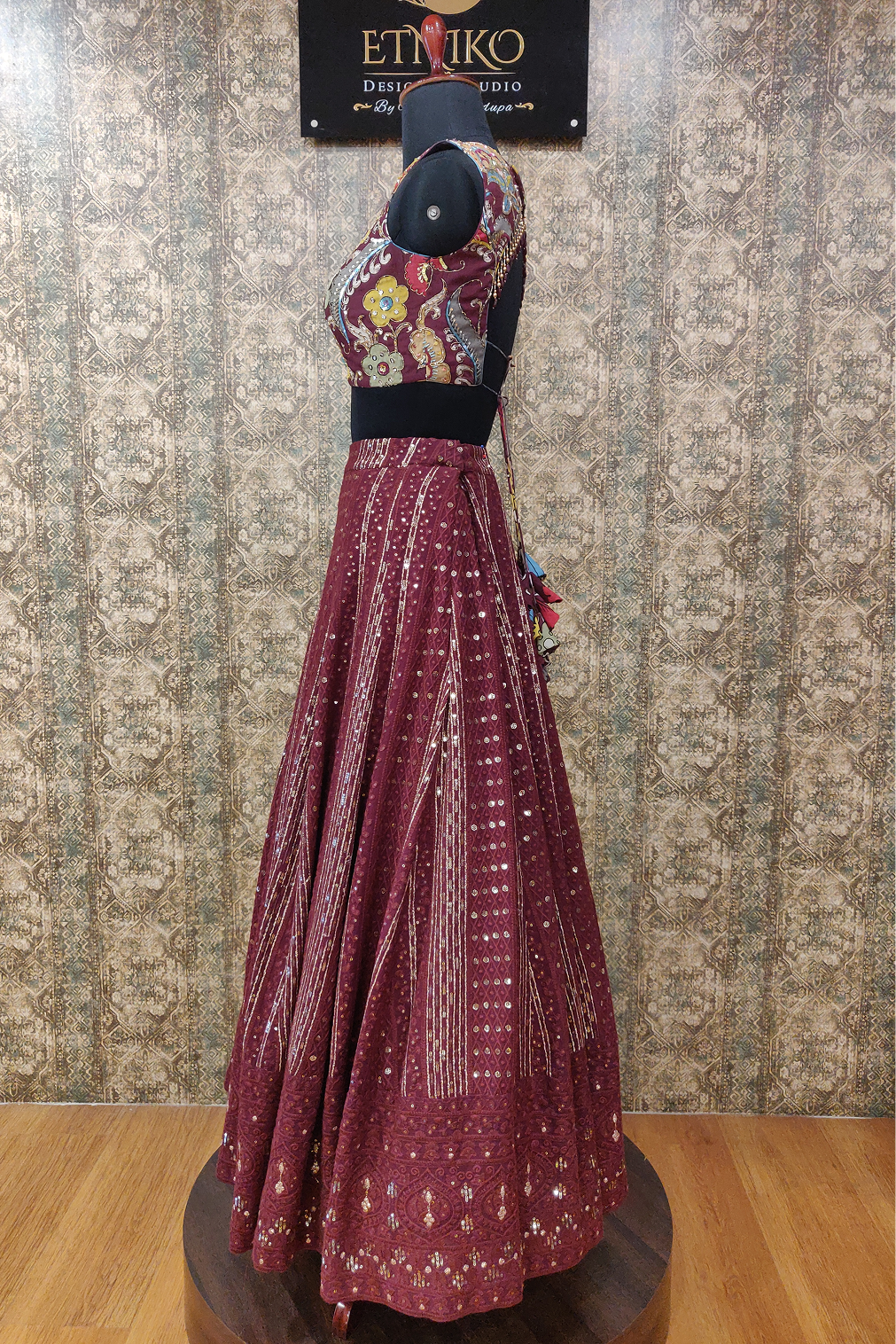Kalamkari Bloom Lehanga set