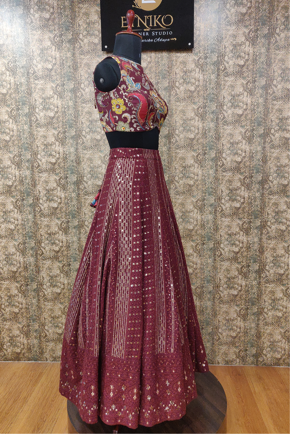 Kalamkari Bloom Lehanga set