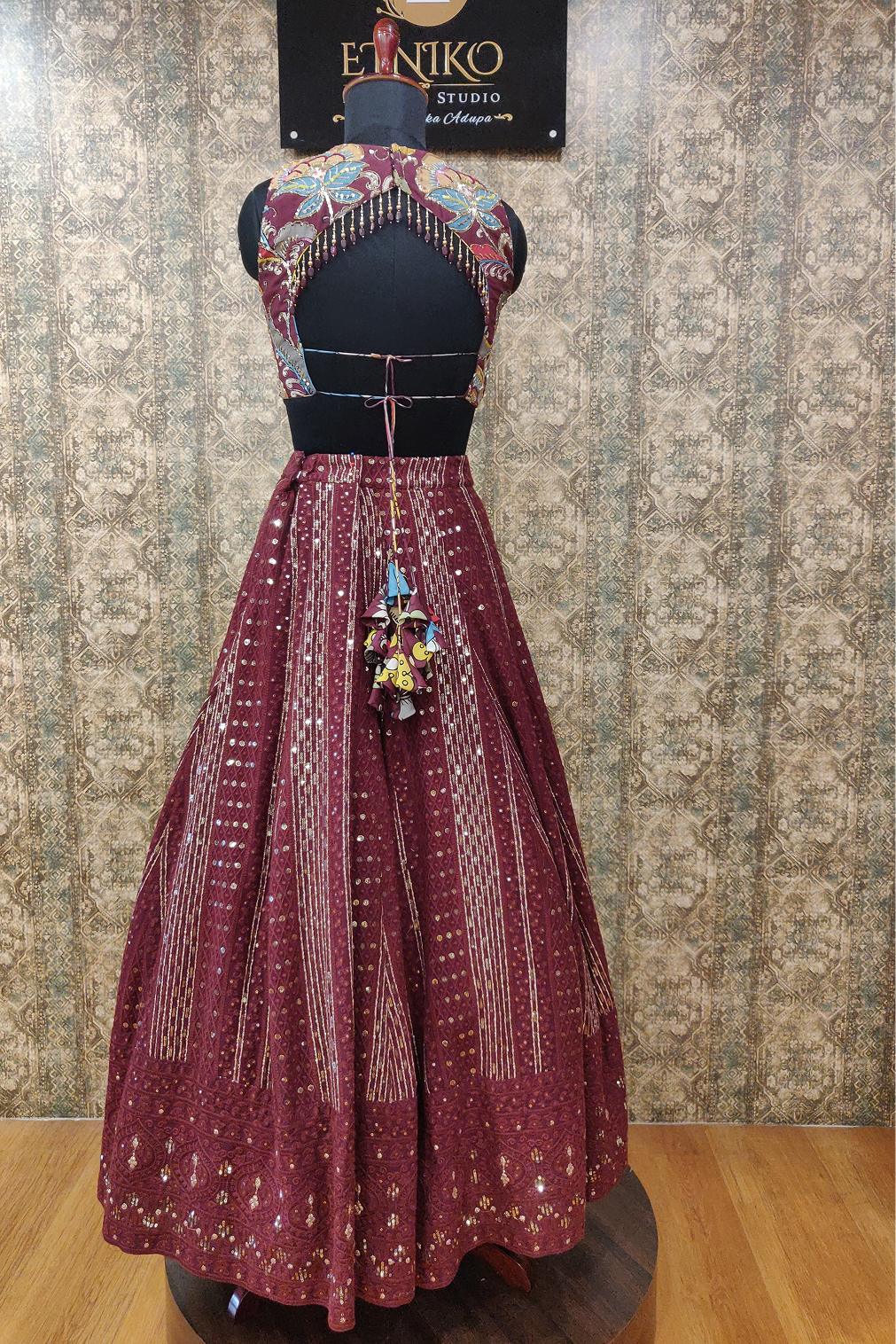 Kalamkari Bloom Lehanga set